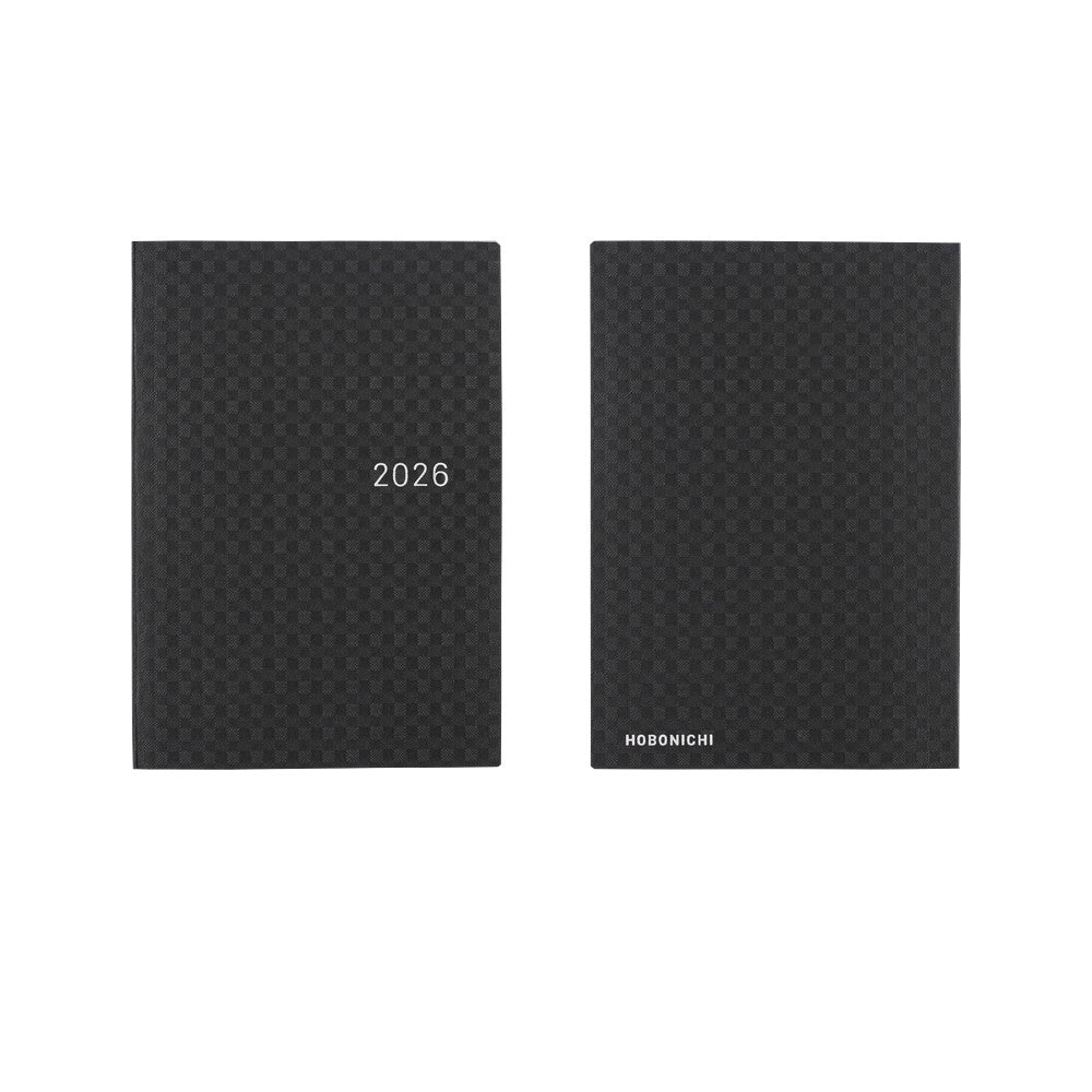 2026 Hobonichi Techo A6 Paper Series Black Gingham Planner