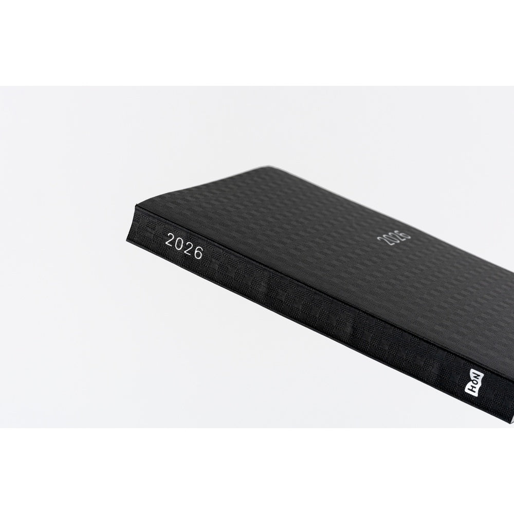 2026 Hobonichi Techo A6 Paper Series Black Gingham Planner