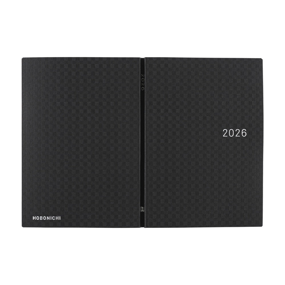 2026 Hobonichi Techo A6 Paper Series Black Gingham Planner