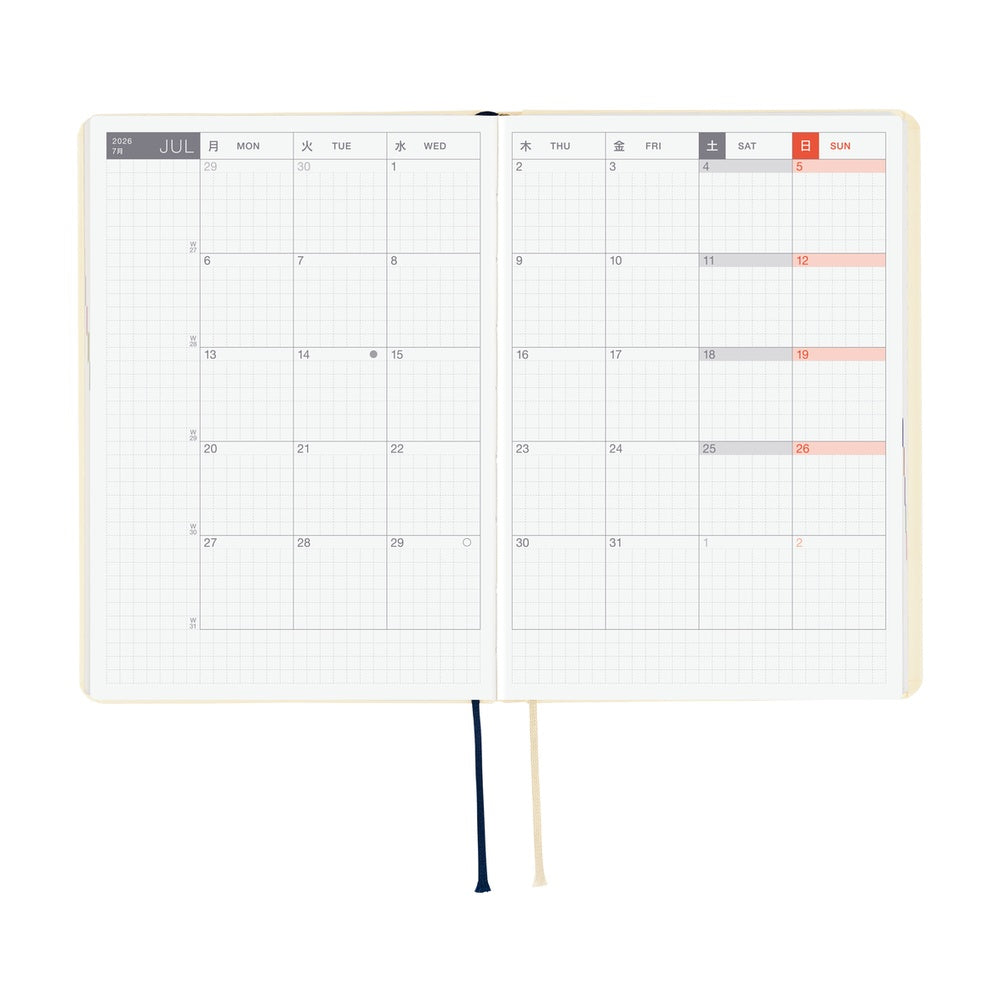 2026 Hobonichi Techo A6 Slash Ivory Planner