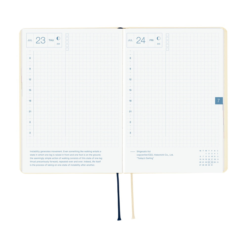 2026 Hobonichi Techo A6 Slash Ivory Planner