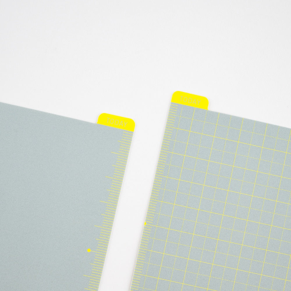 Hobonichi Pencil Board for A5 Size: Ice Gray x Yellow