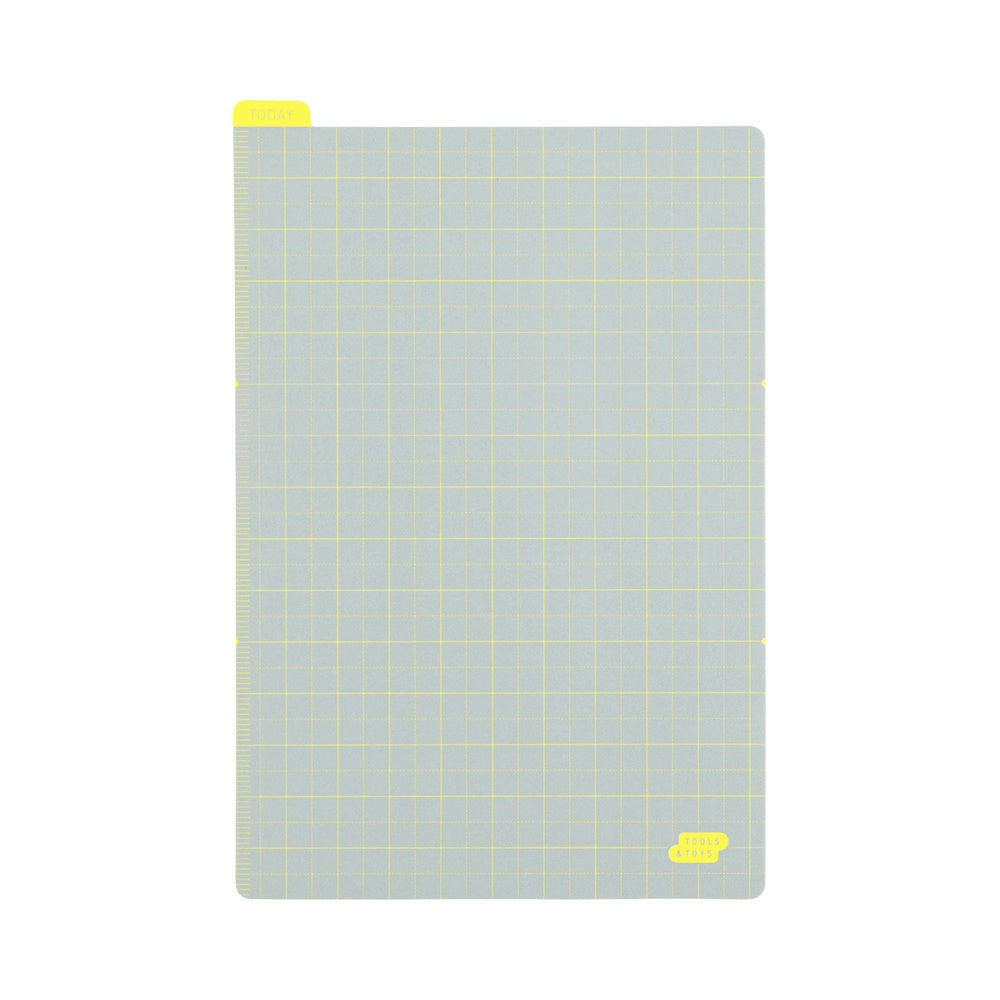 Hobonichi Pencil Board for A5 Size: Ice Gray x Yellow