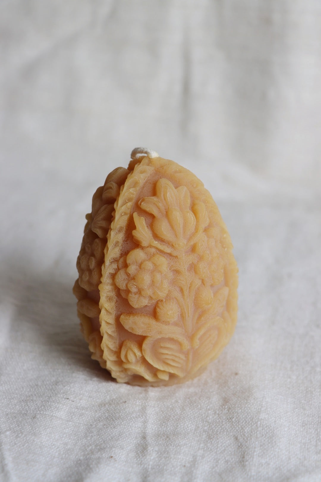 Beeswax Carved Egg Candle