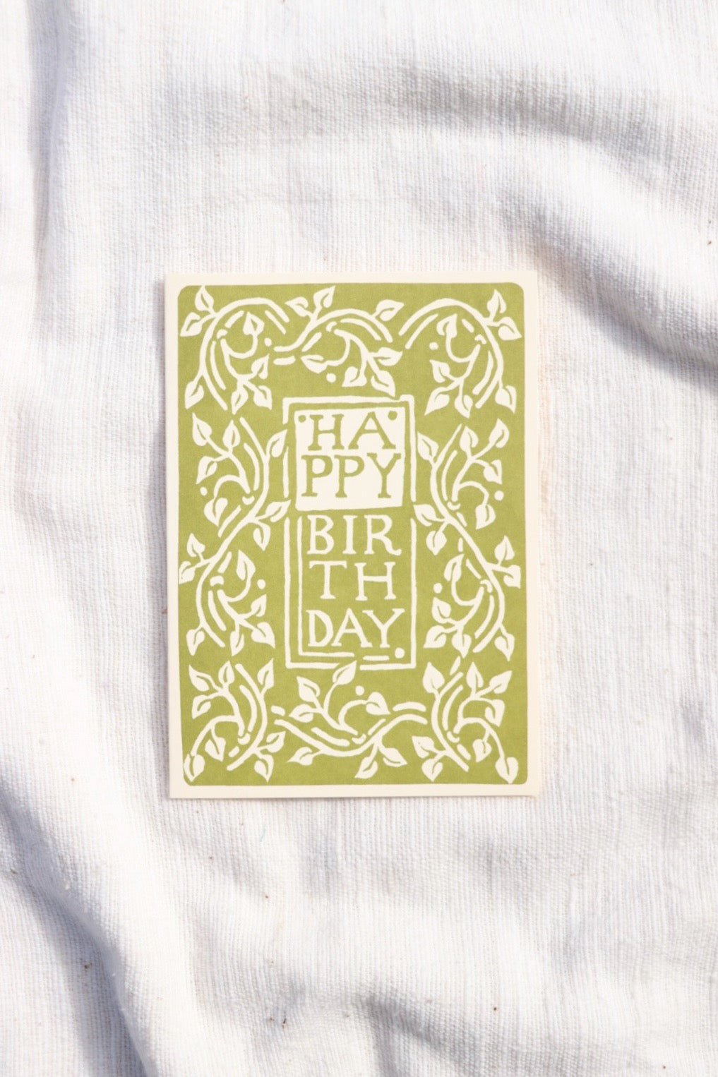 Green Arts & Crafts Happy Birthday