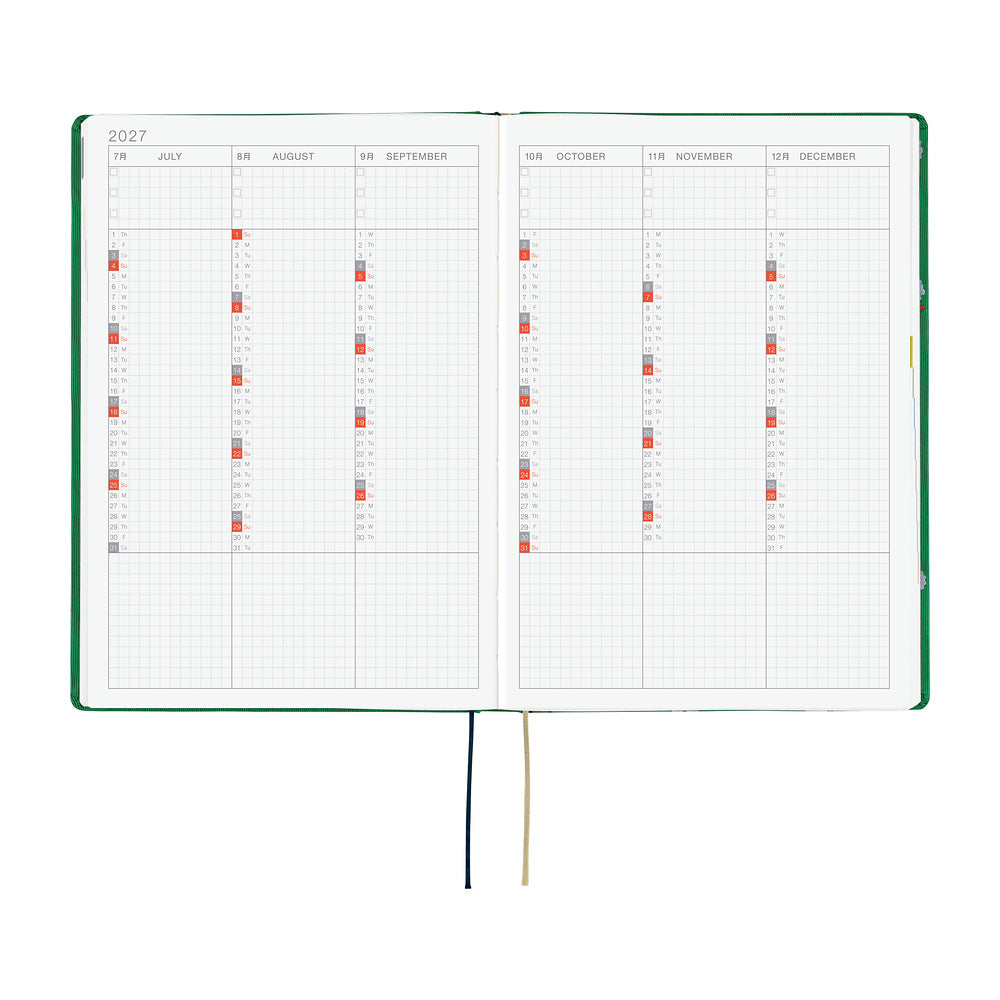 Hobonichi Techo 2027 HON A5 Bow & Tie: Sheep Sheep Sheep