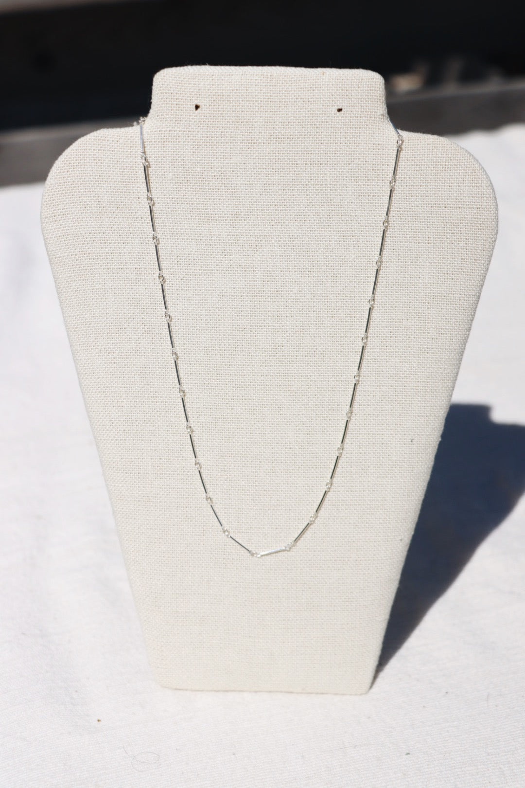 Silver Bar Necklace
