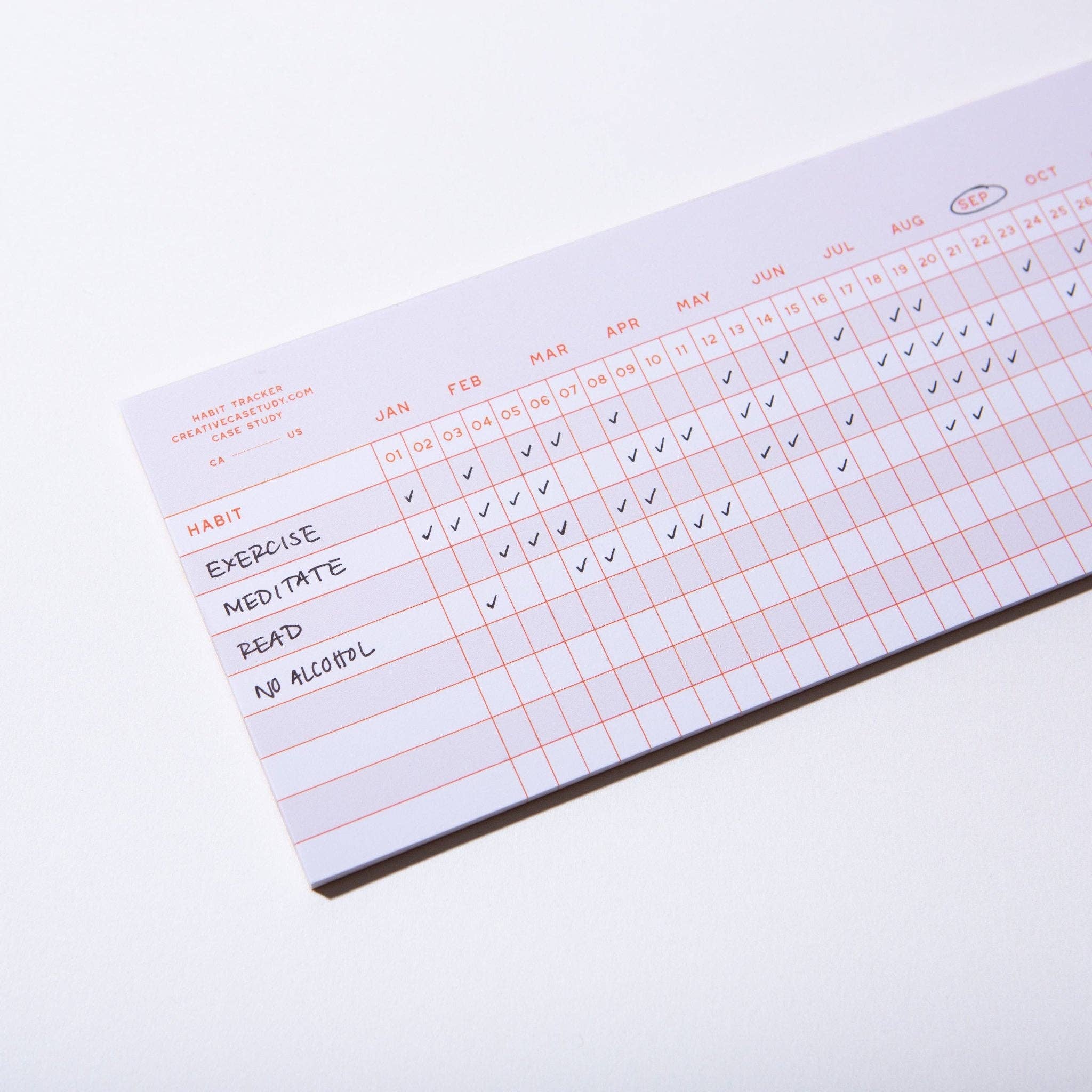 Habit Tracker Notepad