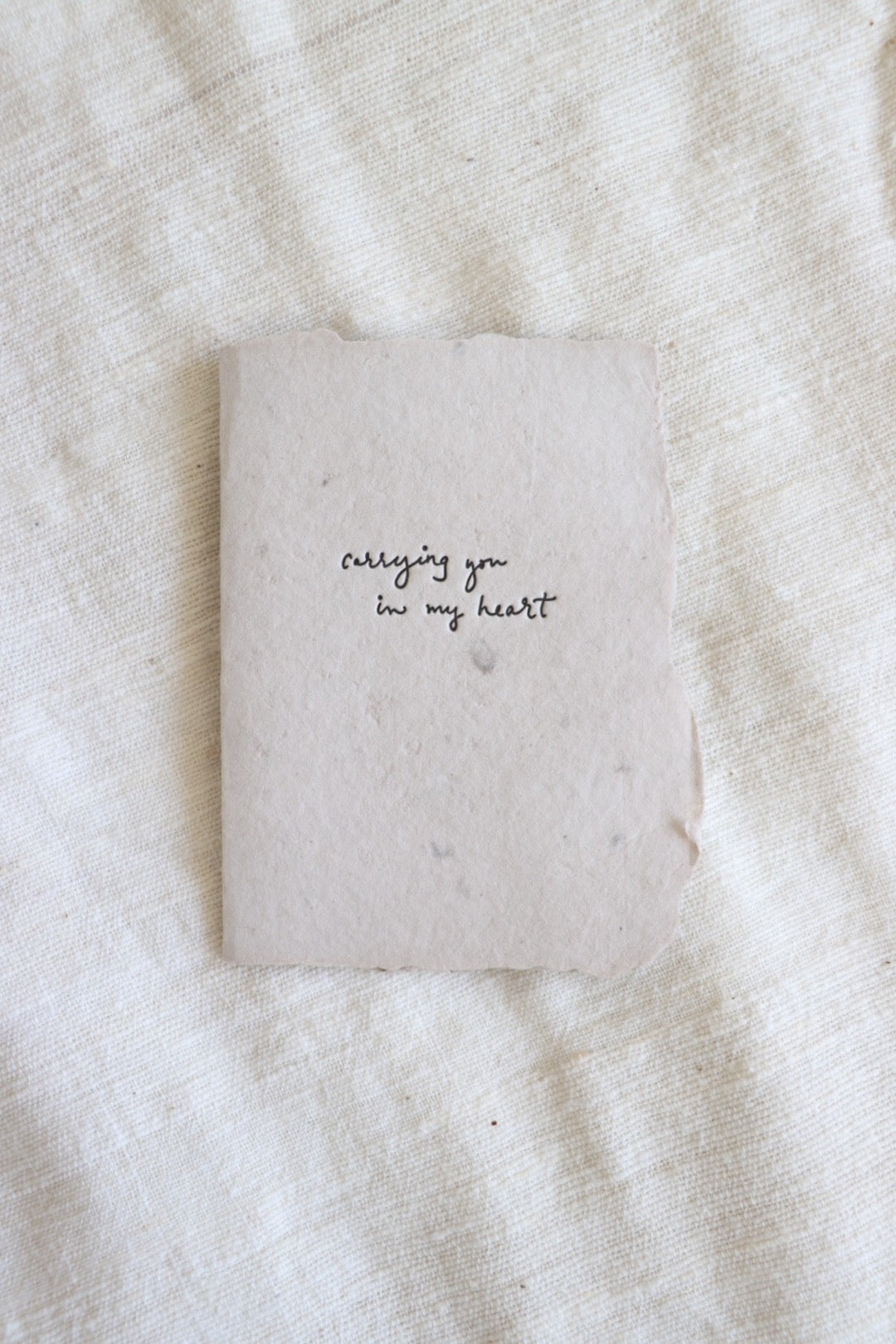 Carrying You In My Heart Card