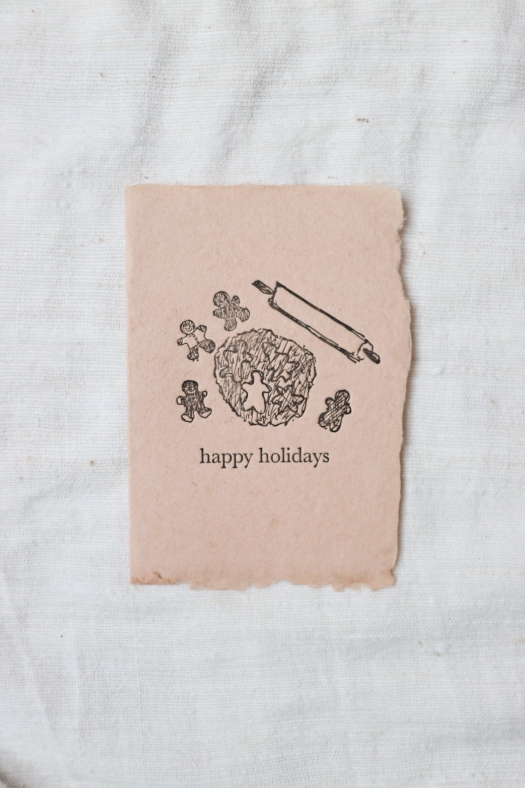 Happy Holidays Gingerbread Card