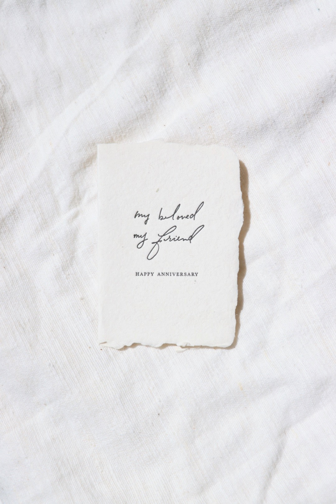 My Beloved My Friend Anniversary Card
