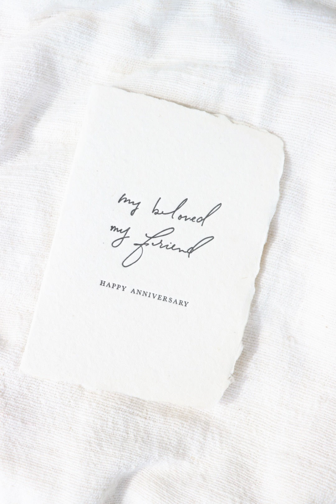 My Beloved My Friend Anniversary Card