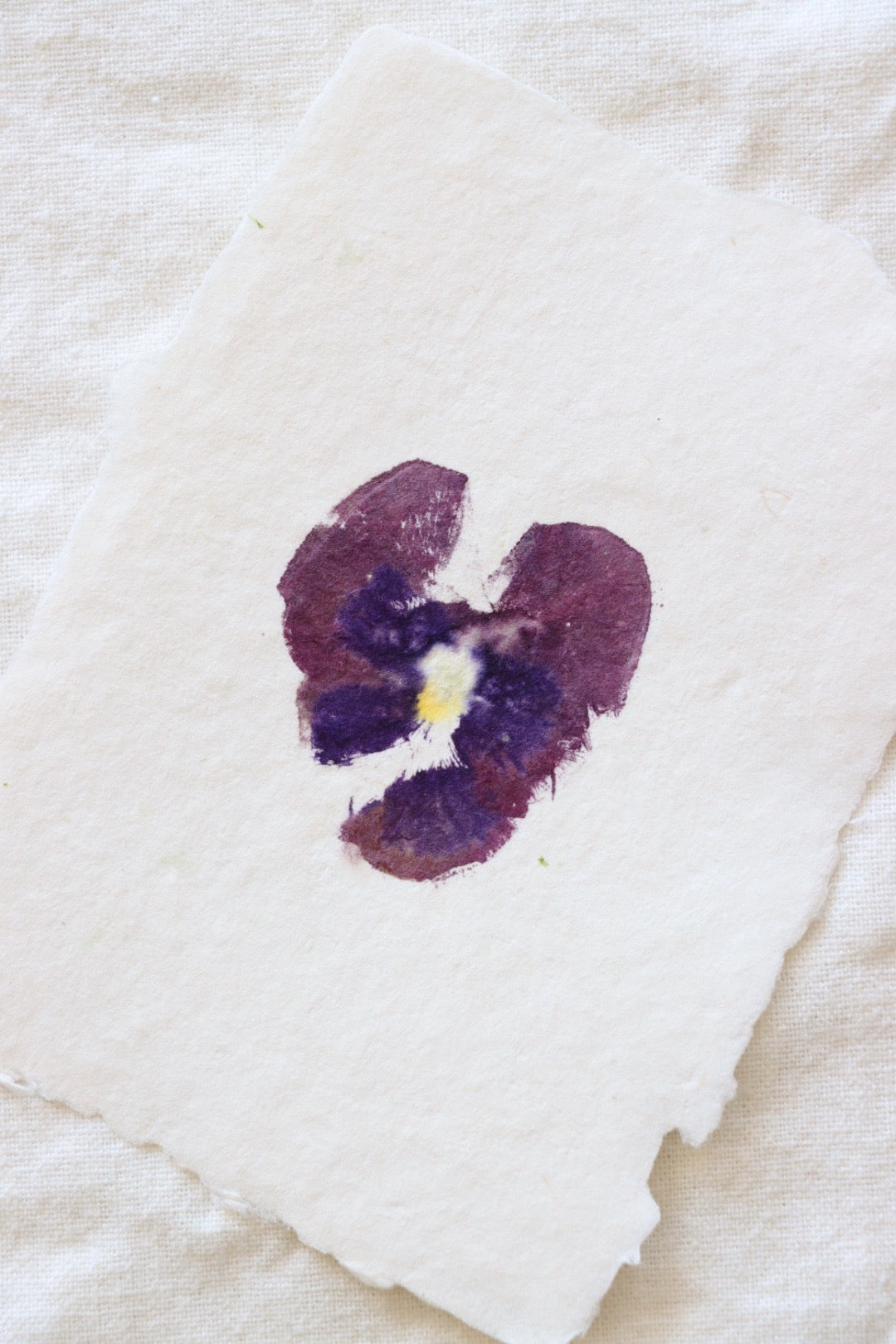 Pansy Imprint Card