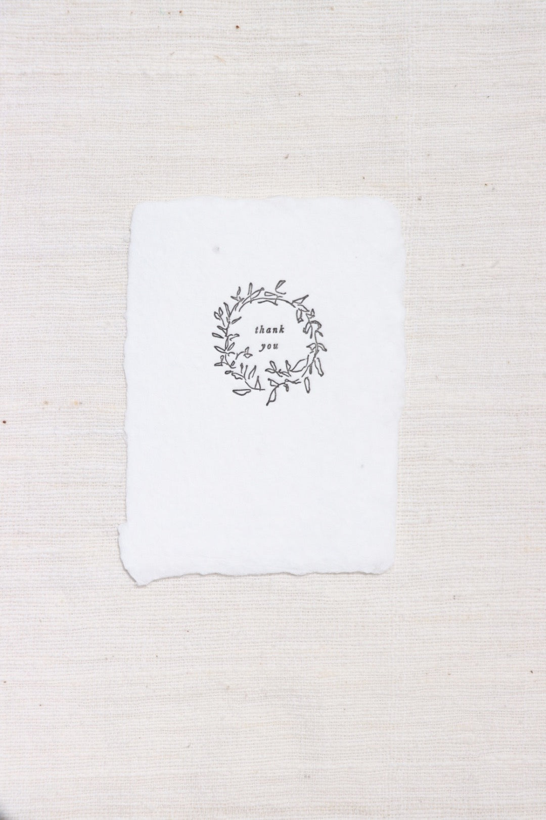 Thank You Wreath Note Card