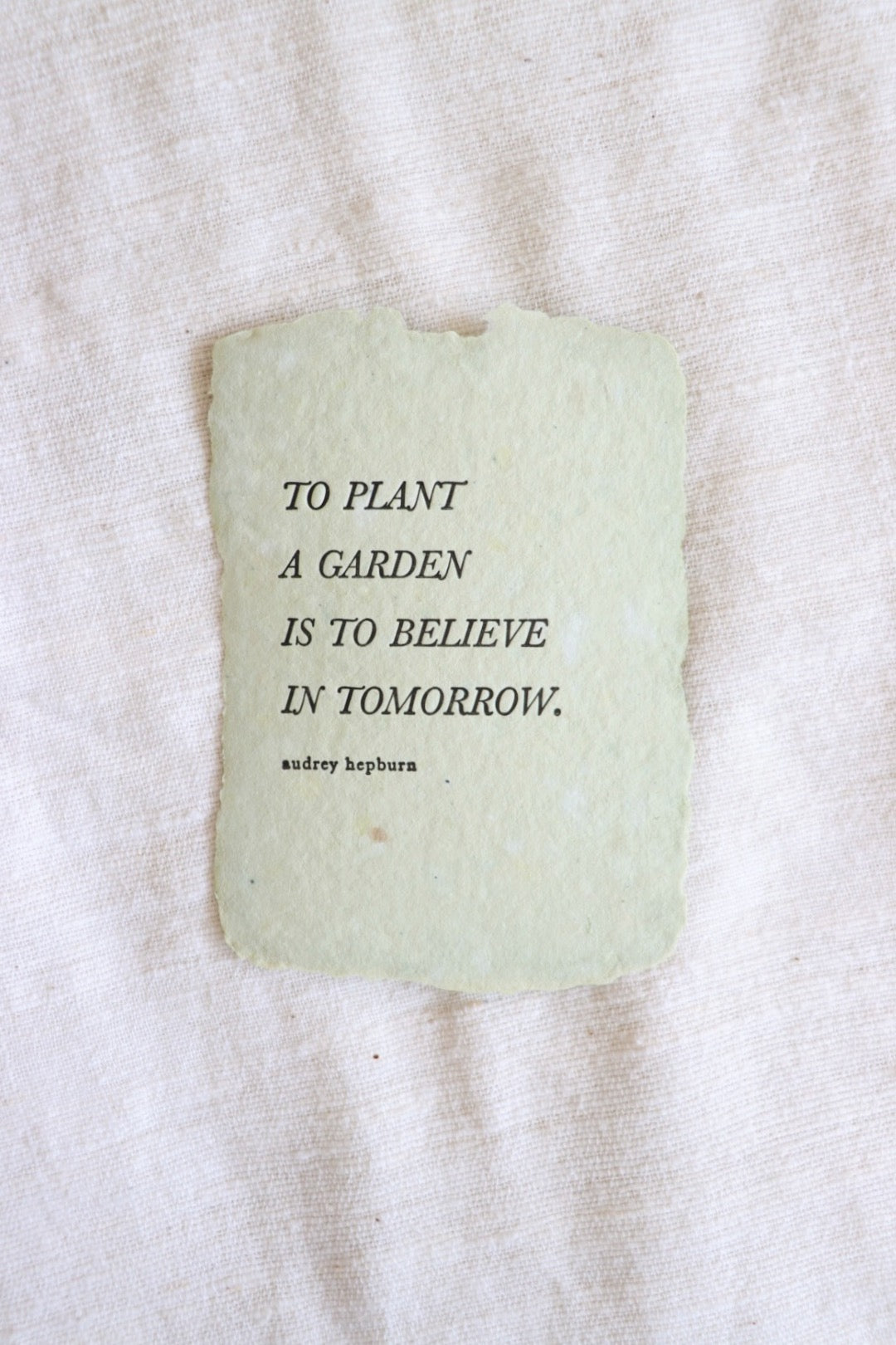 To Plant A Garden Card