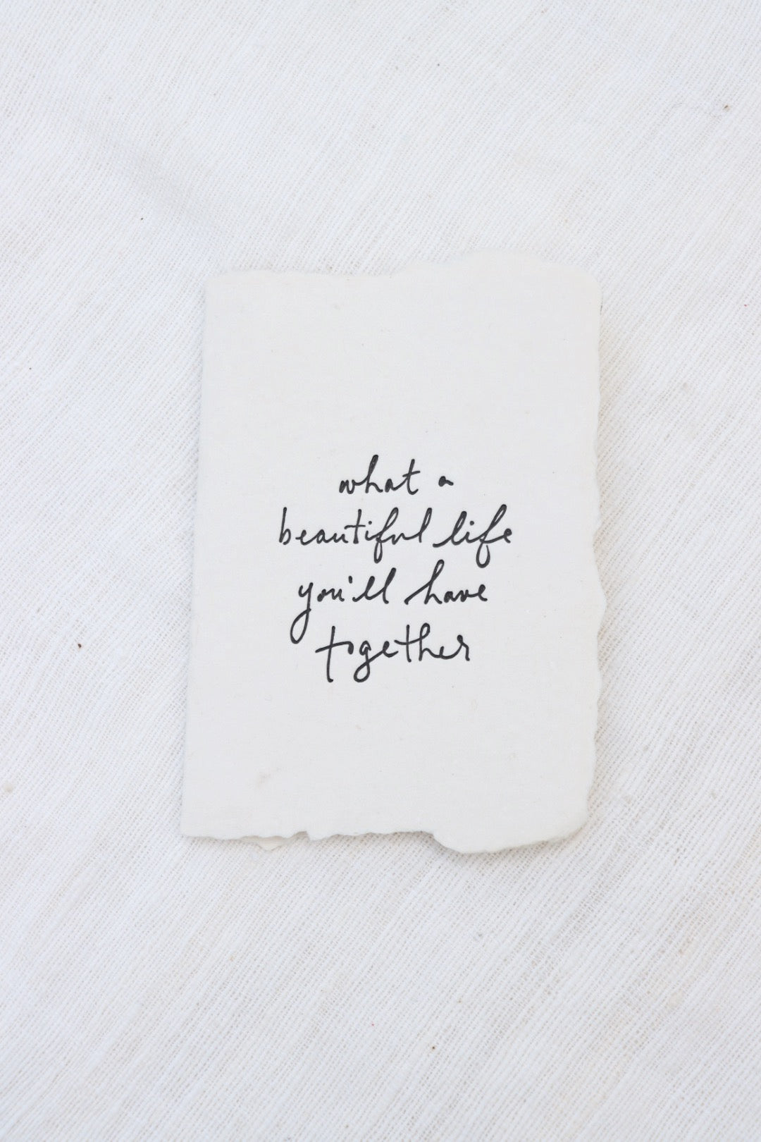 What A Beautiful Life Together Card