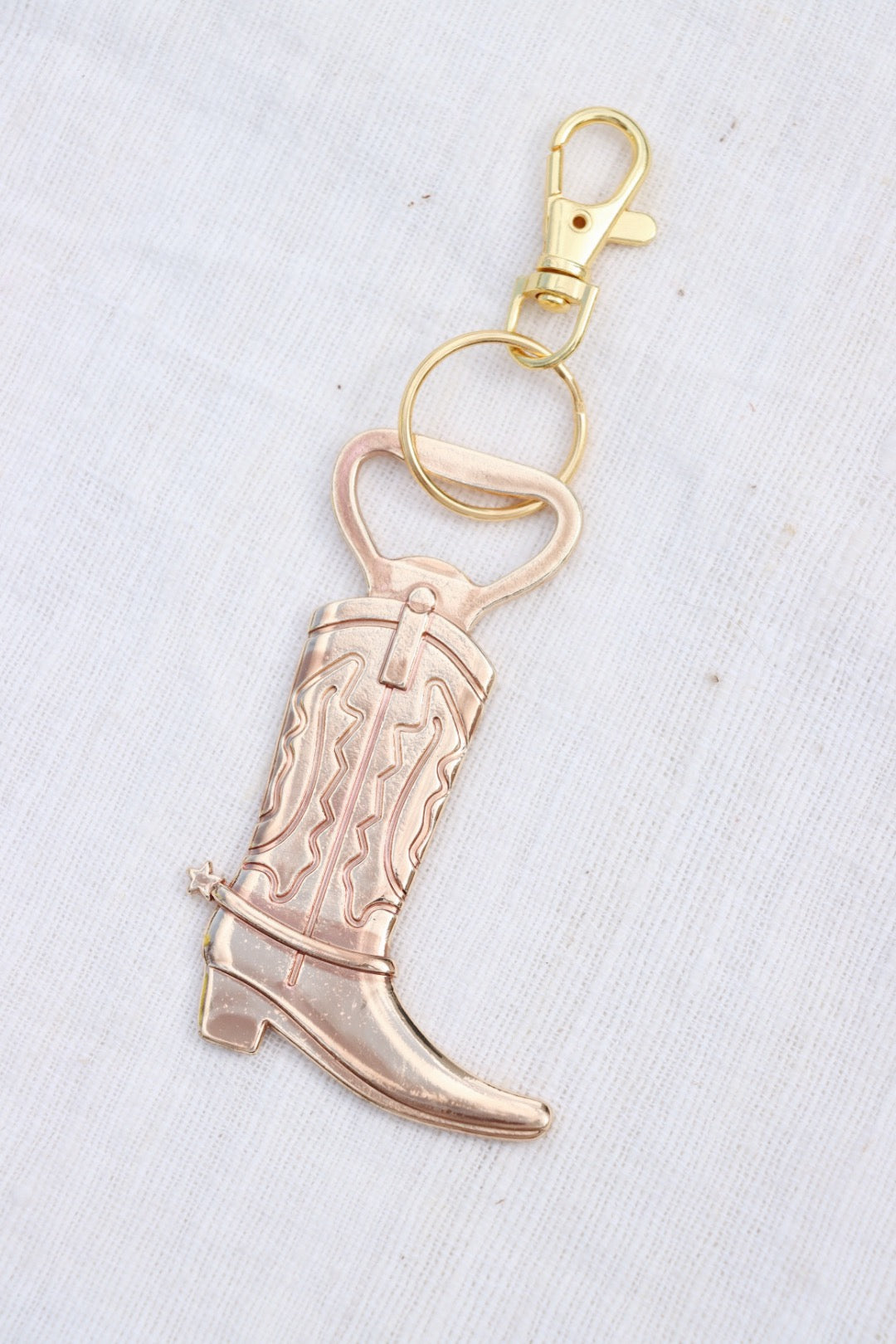 Cowboy Boot Bottle Opener Keychain