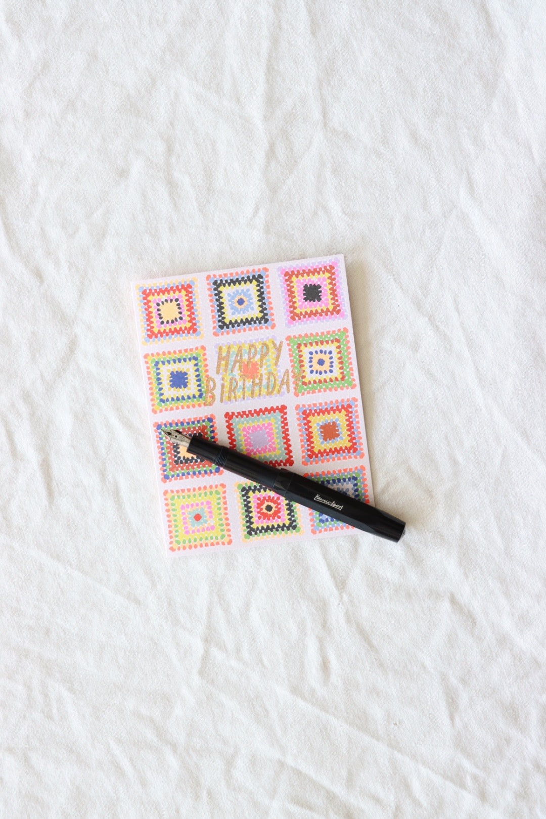 Happy Birthday Crochet Card