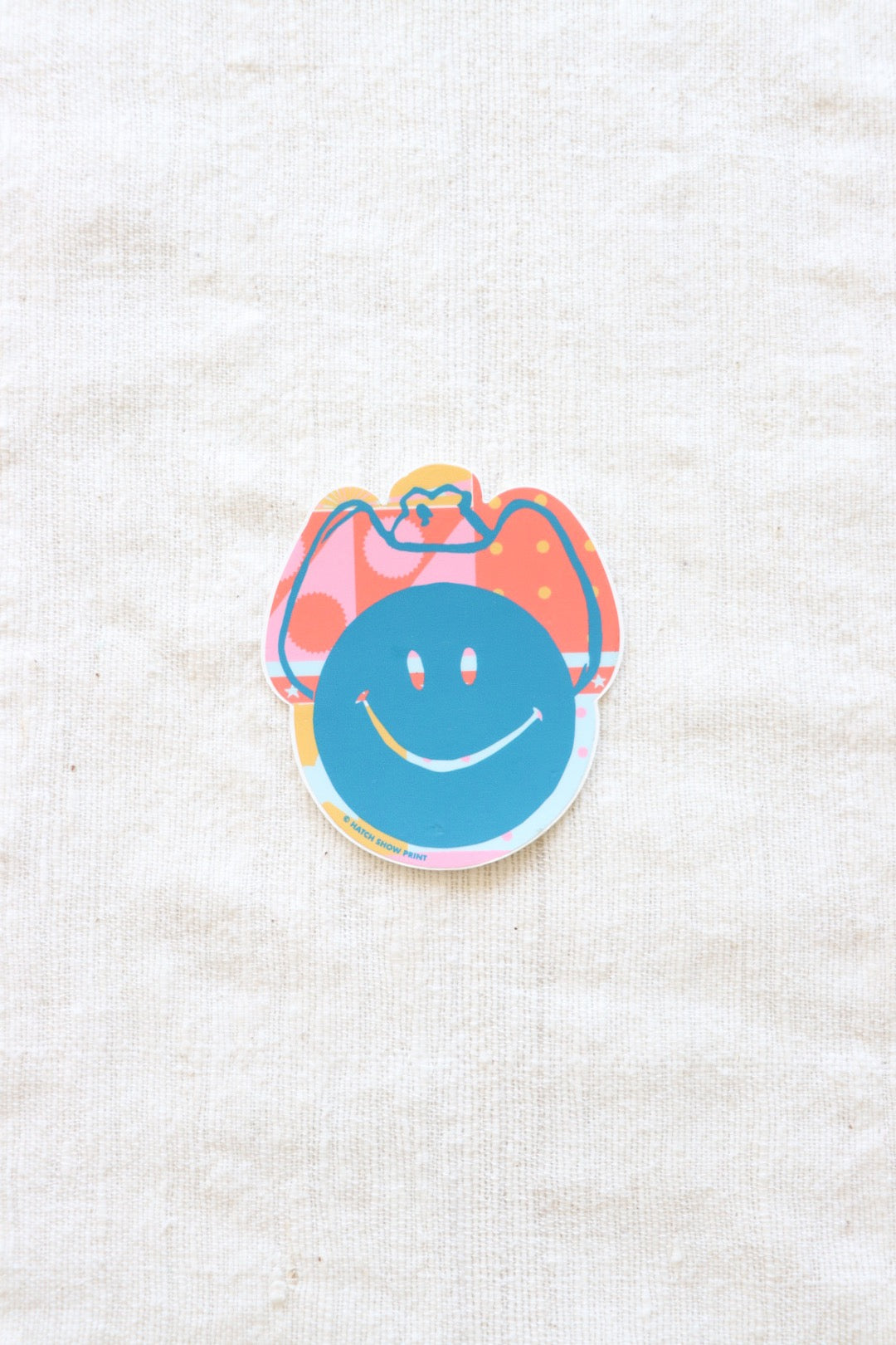 Smiley Cowboy Sticker