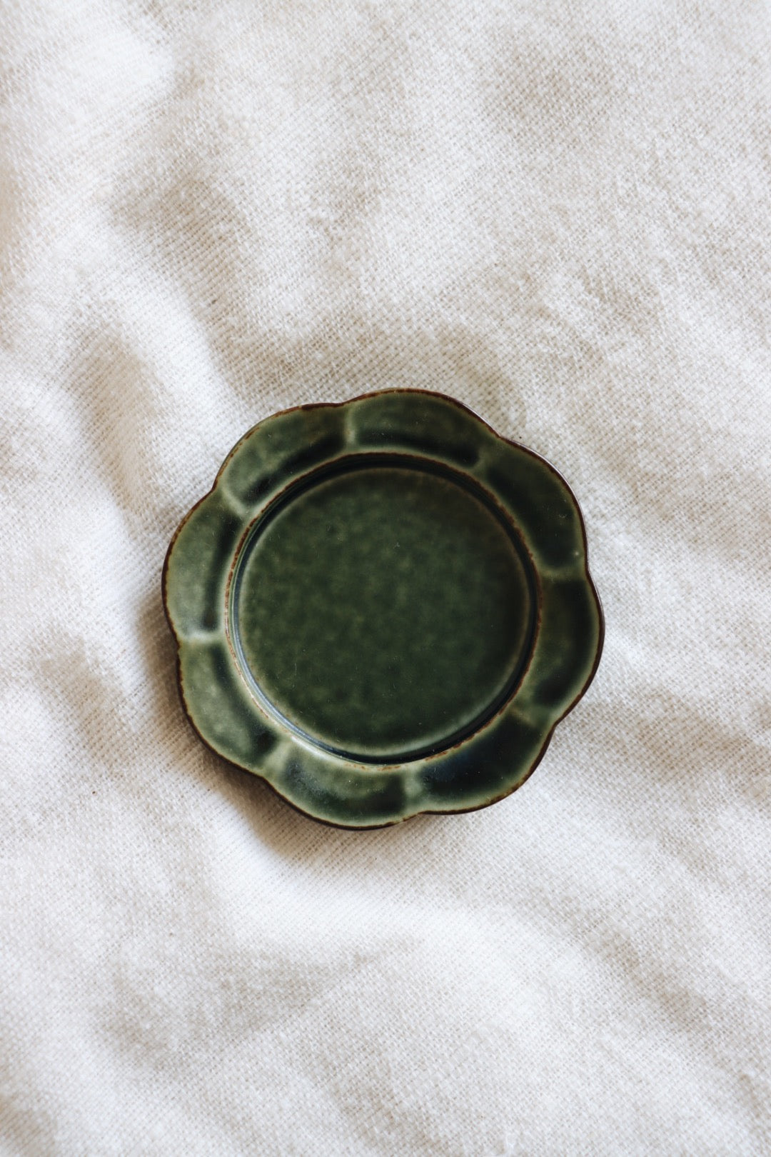 Seto Hibi Incense Tray, Green
