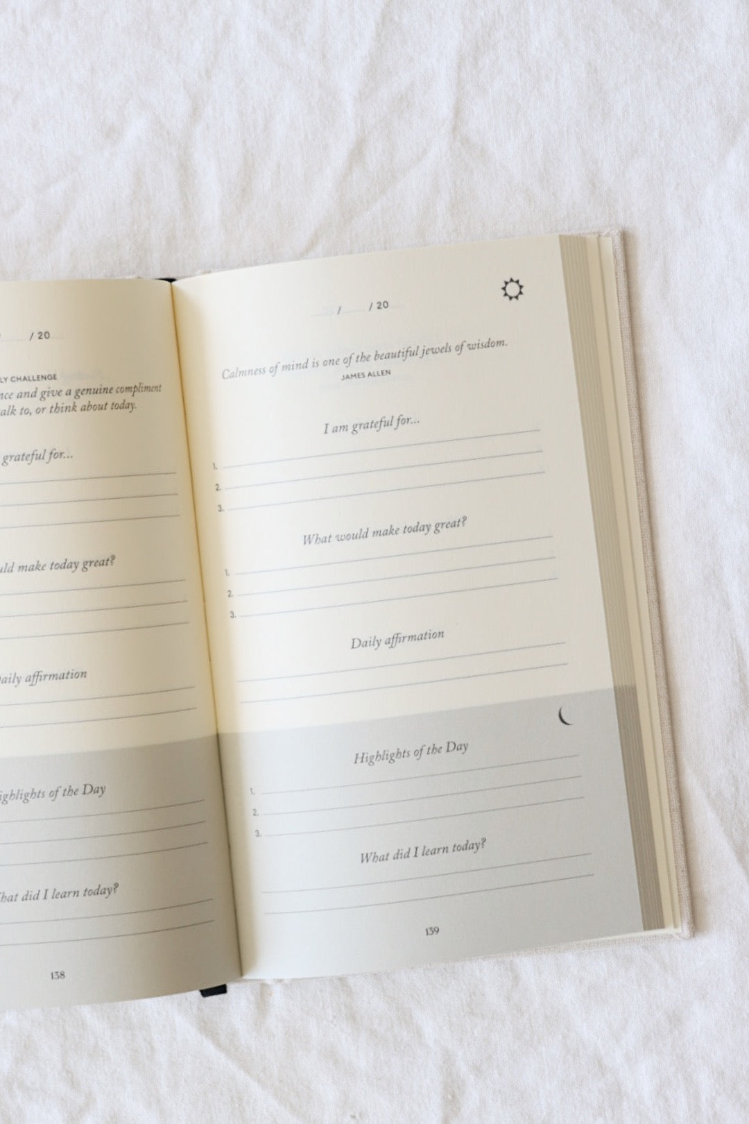 Five Minute Journal, Beige Linen