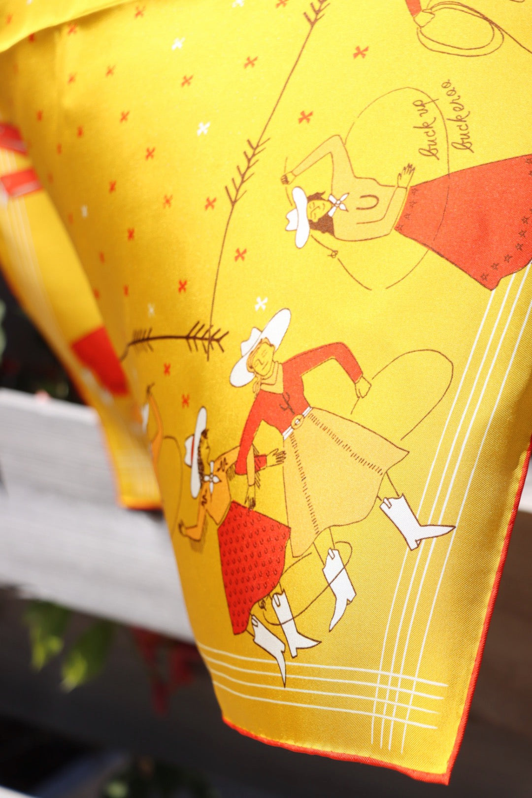 Buck Up Buckaroo Silk Scarf