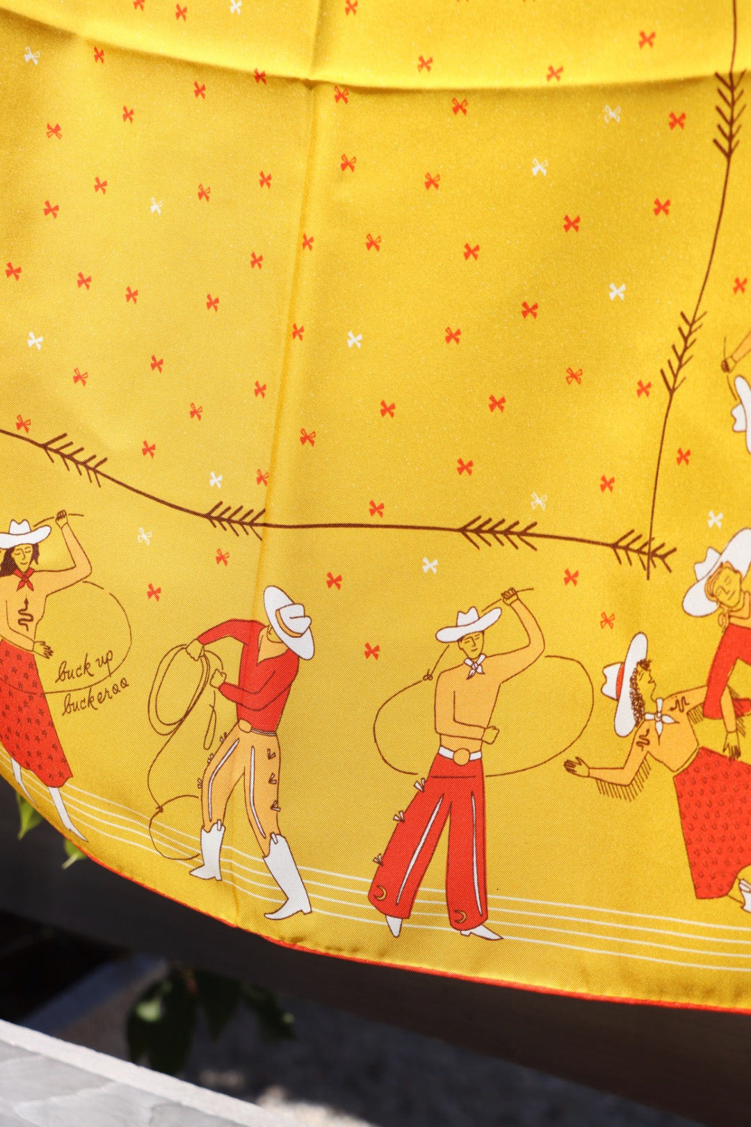 Buck Up Buckaroo Silk Scarf