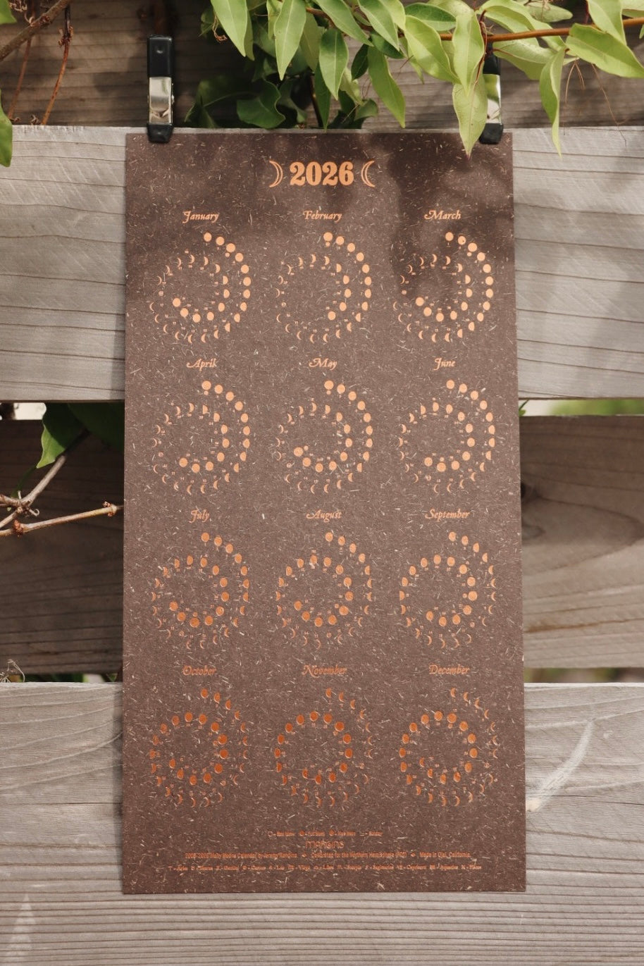 2026 Plantable Moon Calendar