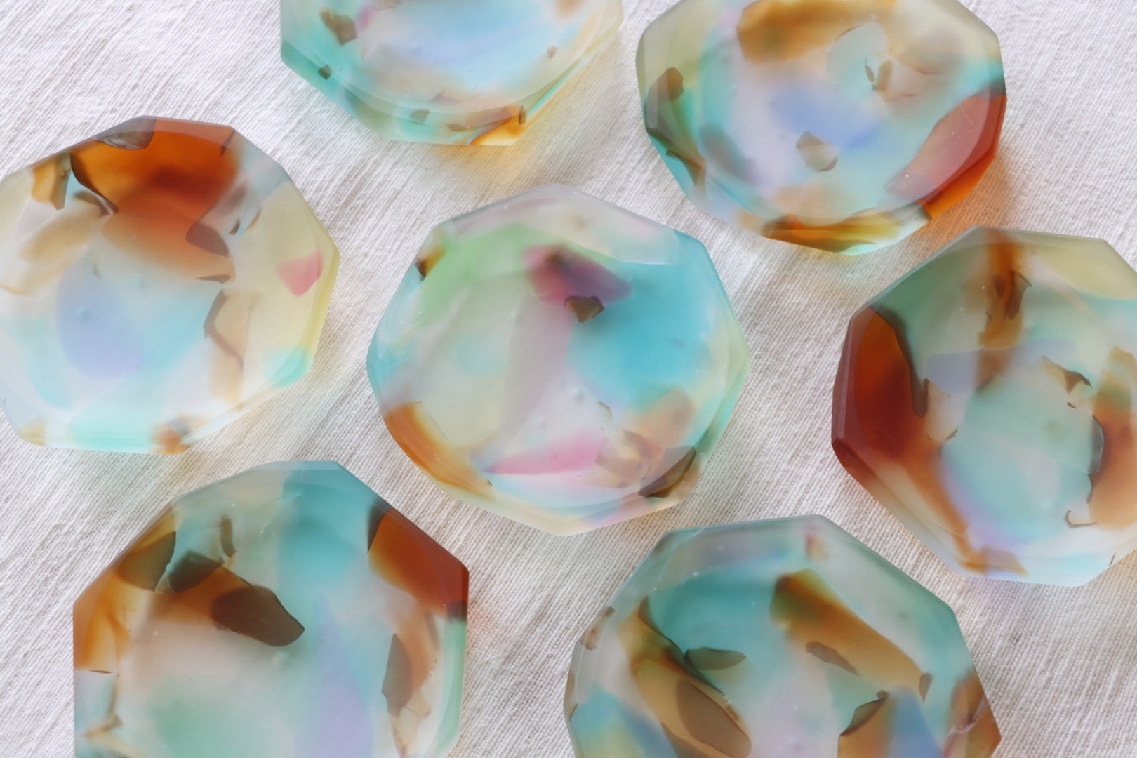 Multicolor Glass Dish