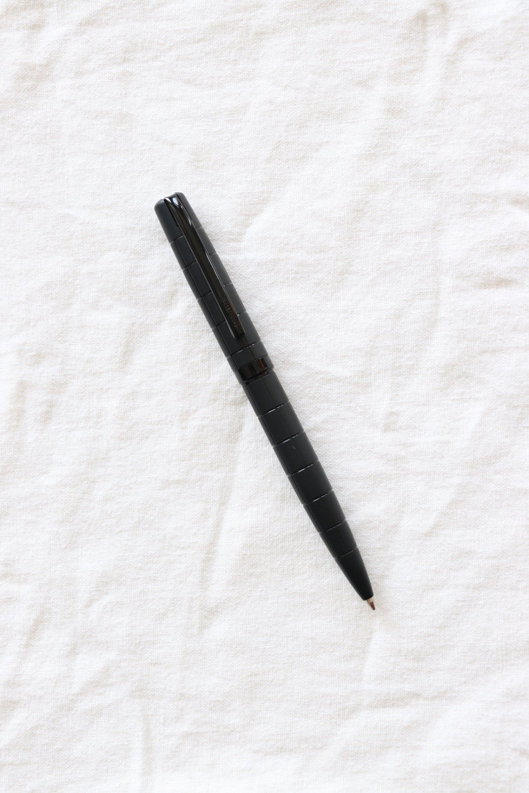 Black Grid Ballpoint Pen