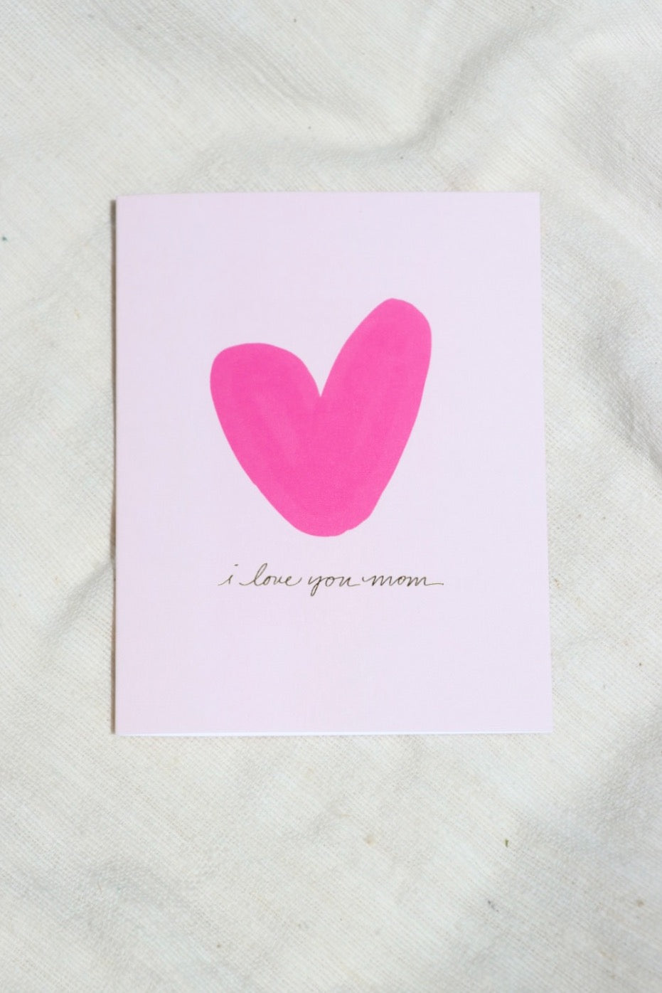 Love You Mom Heart Card