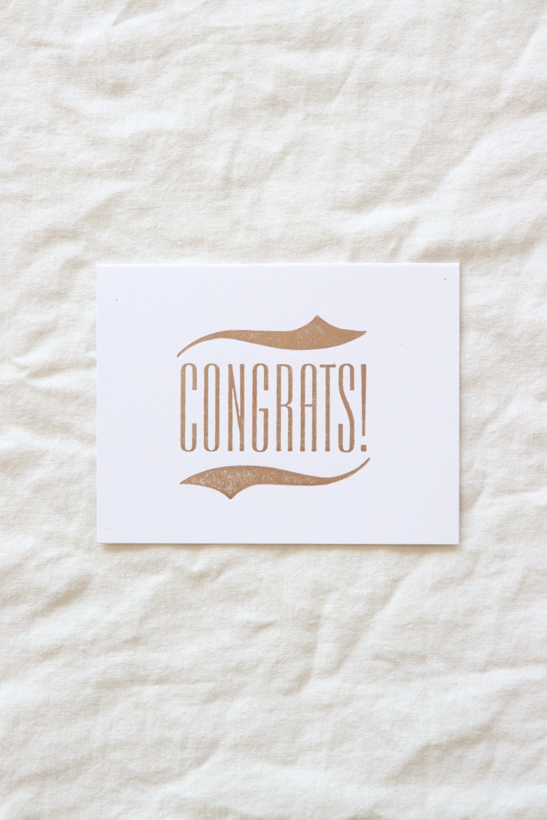 Gold Congrats Card