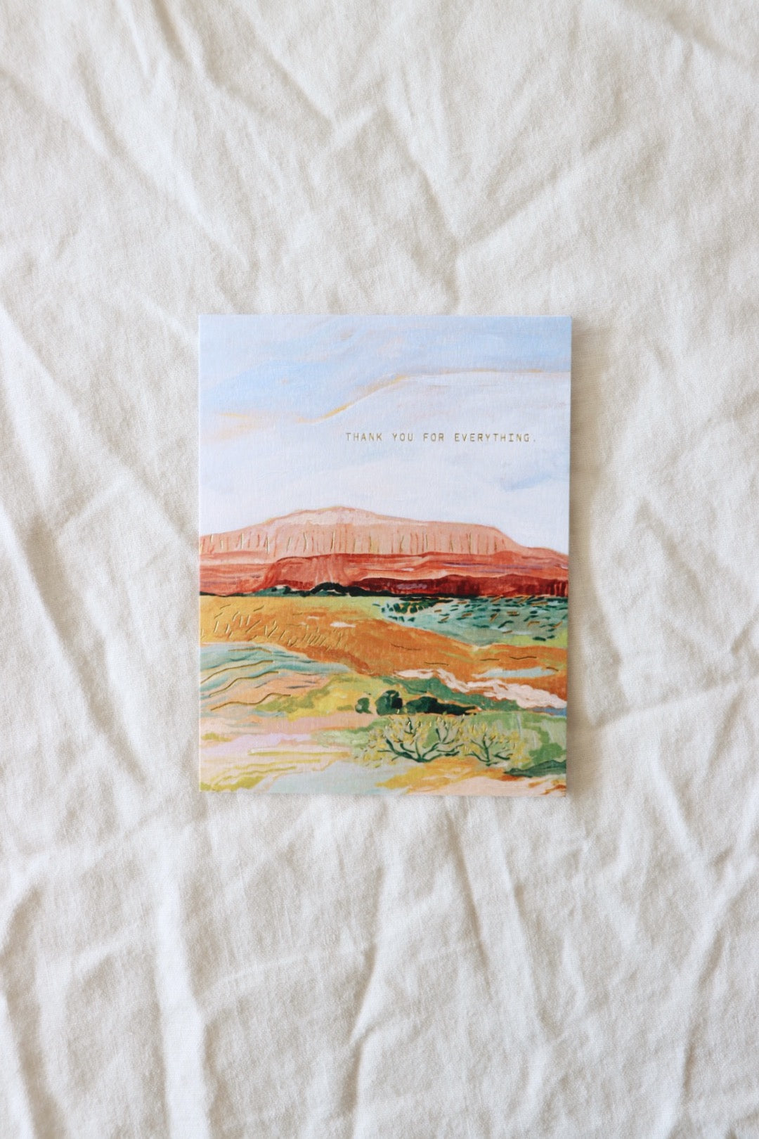 Thank You Desert Card
