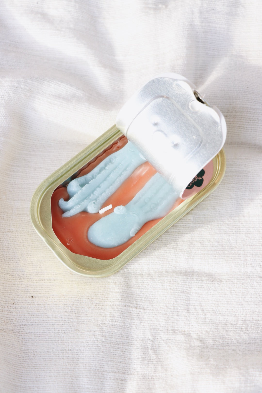 "Tinned Fish Candle": Tomato Leaf