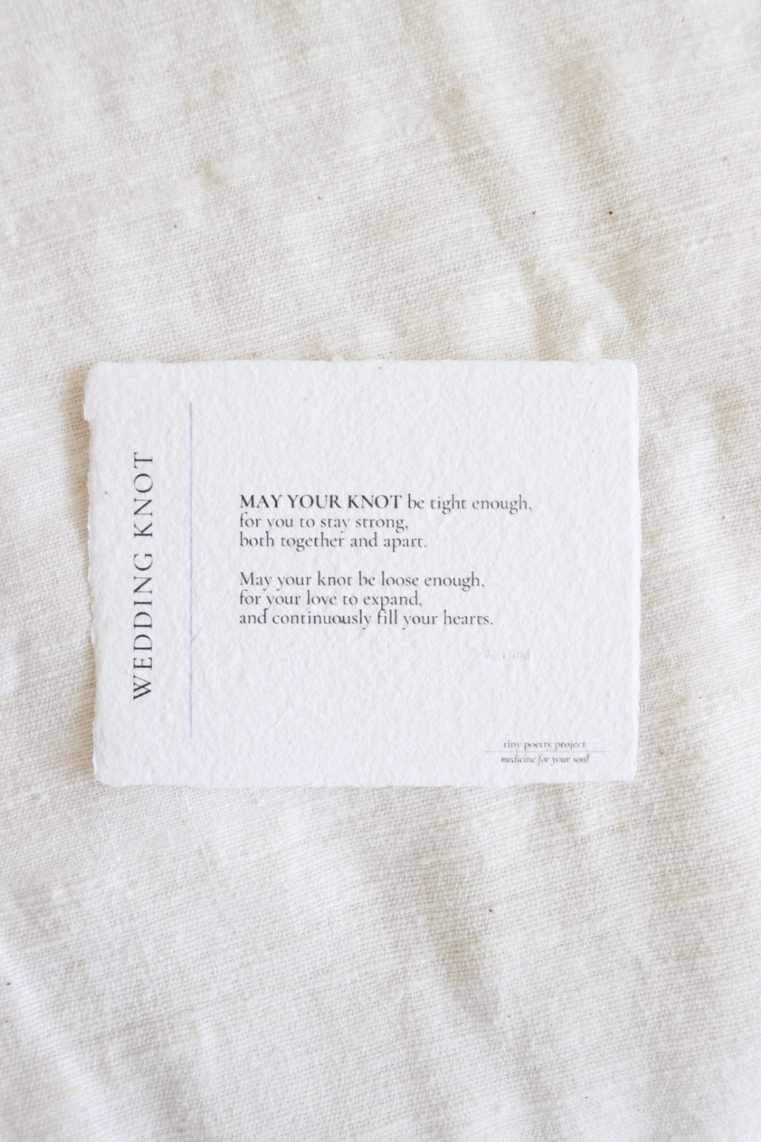 Wedding Knot: Plantable Wildflower Card