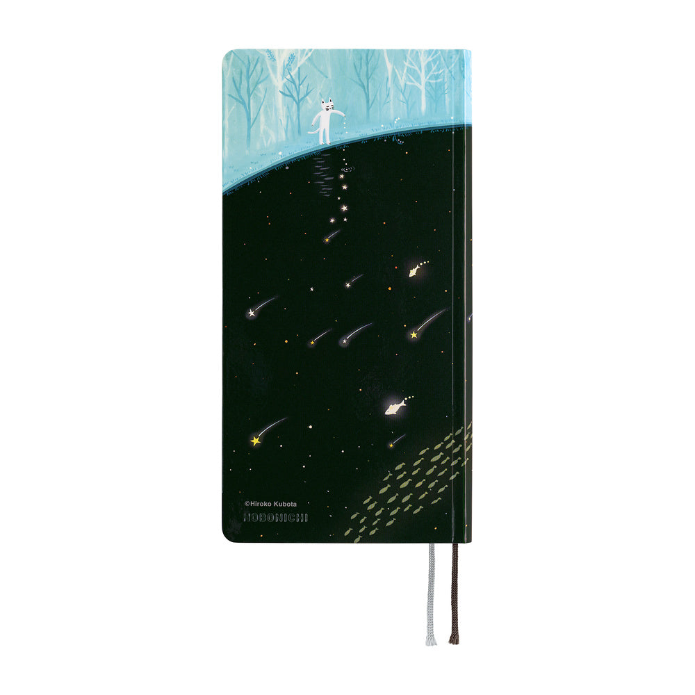 Hobonichi Techo 2027 Weeks Hiroko Kubota: Meteor Shower in the Light Blue Forest