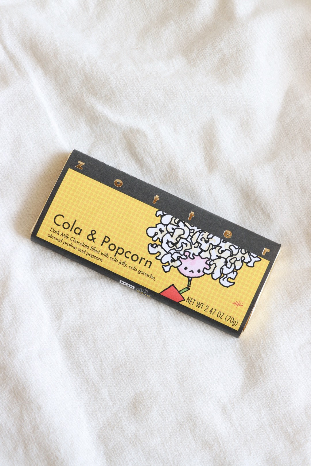 Cola & Popcorn Hand-Scooped Chocolate Bar