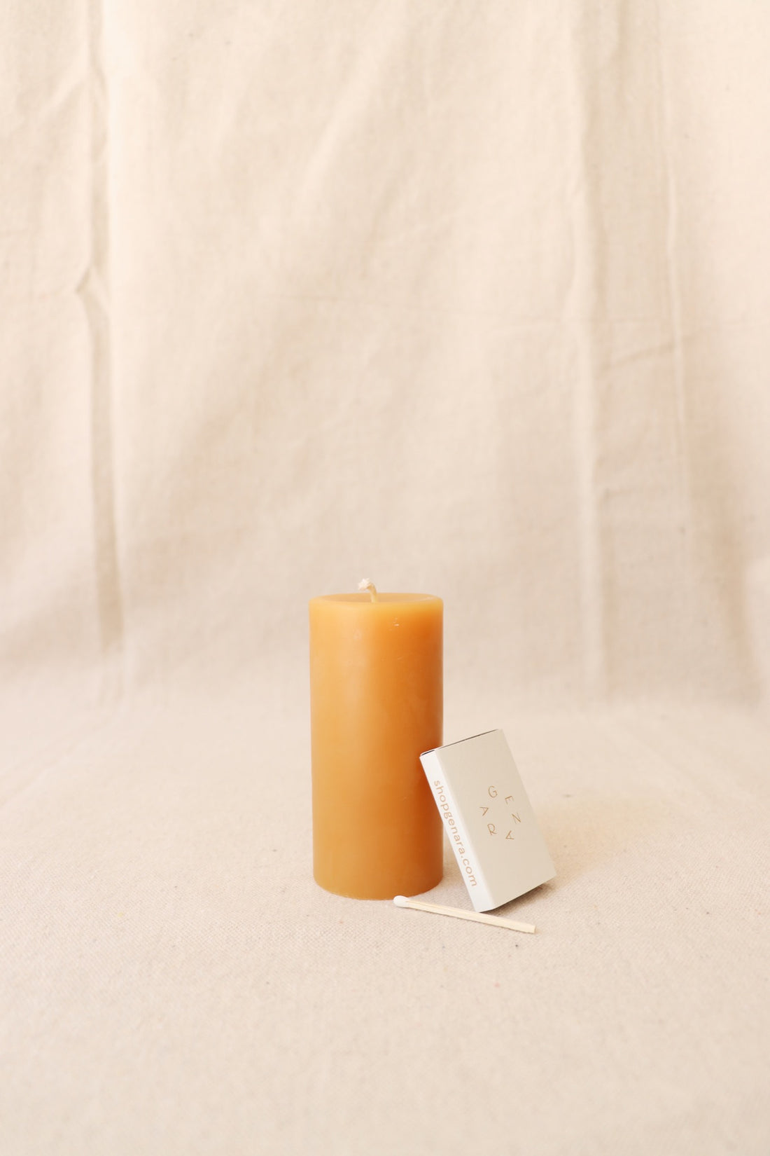Beeswax Pillar Candle, 4" x 2"