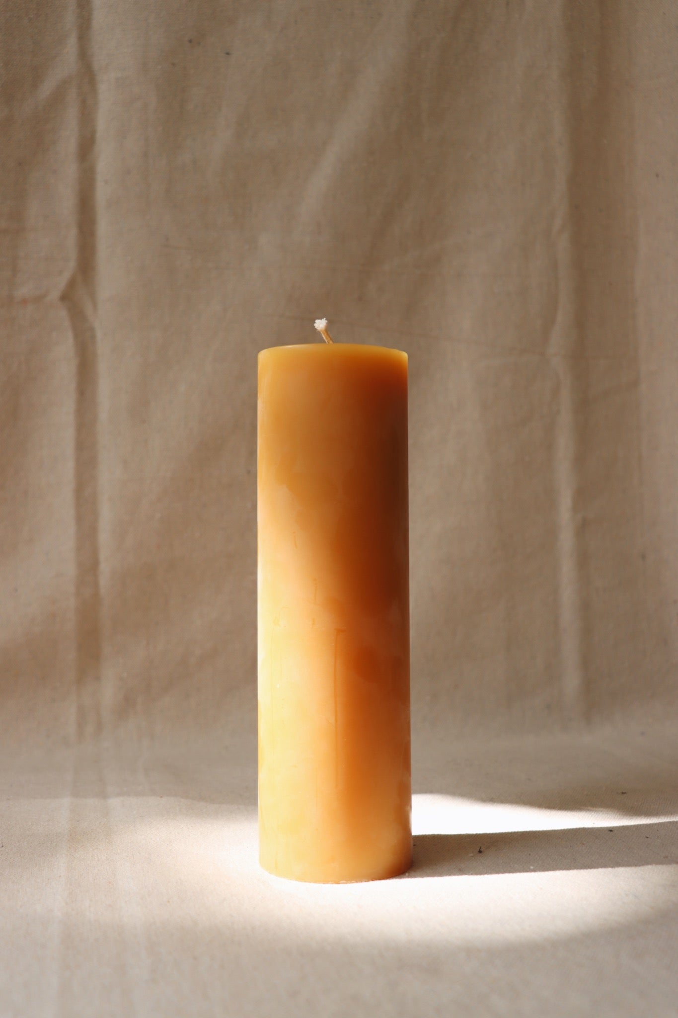 Beeswax Pillar Candle, 8.5" x 2.5"