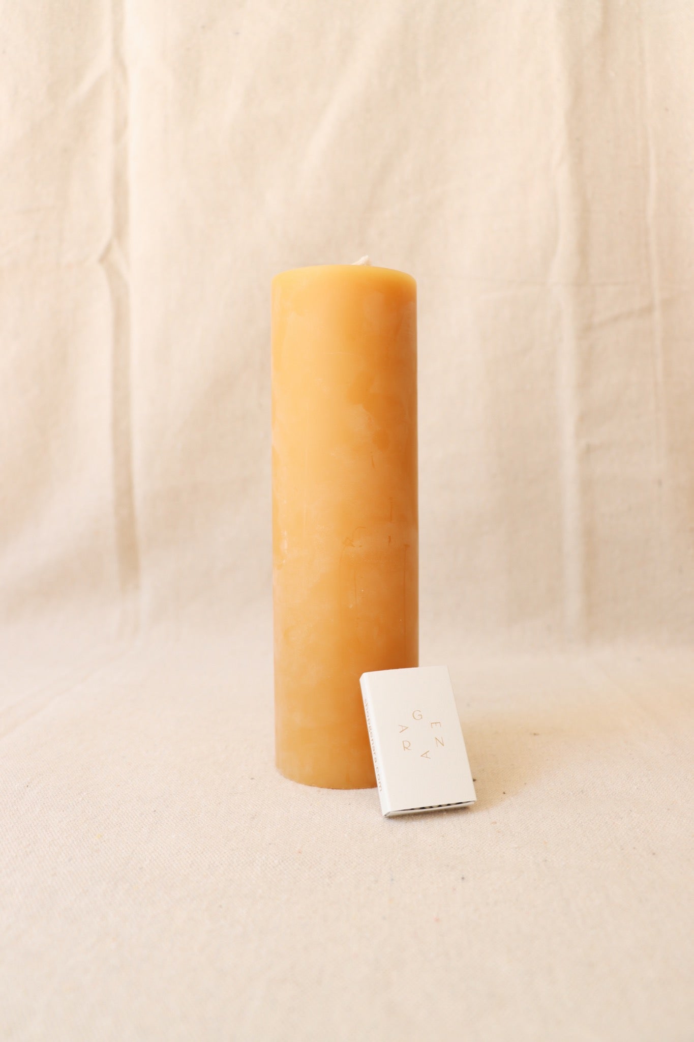 Beeswax Pillar Candle, 8.5" x 2.5"
