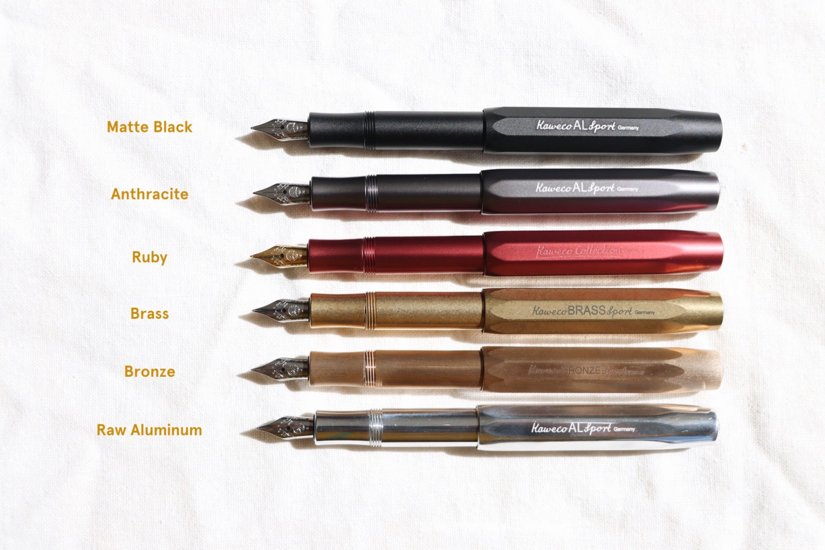Kaweco AL Sport Fountain Pen, Black Aluminum
