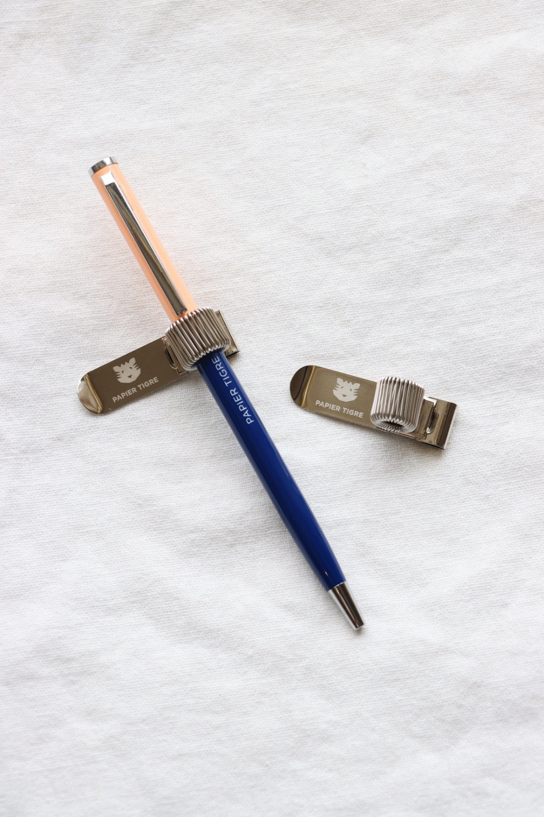Papier Tigre Ballpoint Pen, Cobalt + Salmon