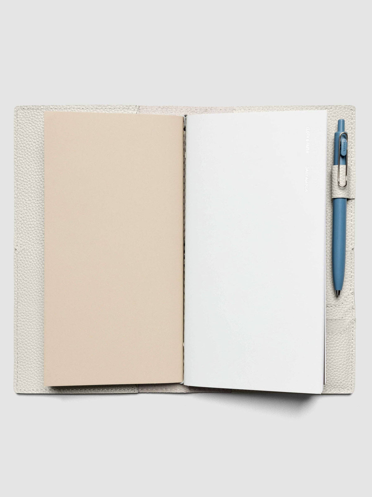 Leather Travel Notebook Cover: Angora