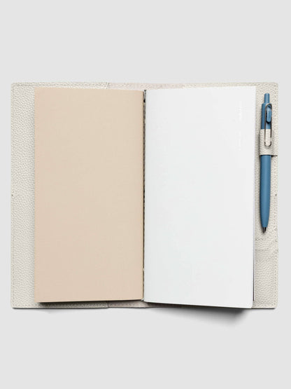 Leather Travel Notebook Cover: Angora