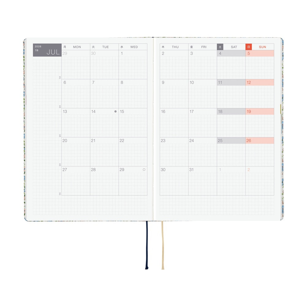 2026 Hobonichi Techo A6 Liberty Fabrics Sasha Kiora Planner