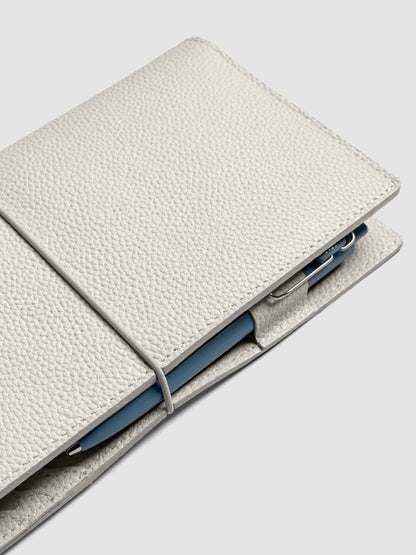 Leather Travel Notebook Cover: Angora