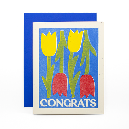 Congrats Tulips Card