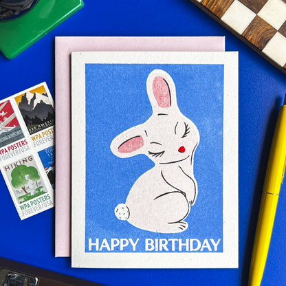 Happy Birthday Bunny Card