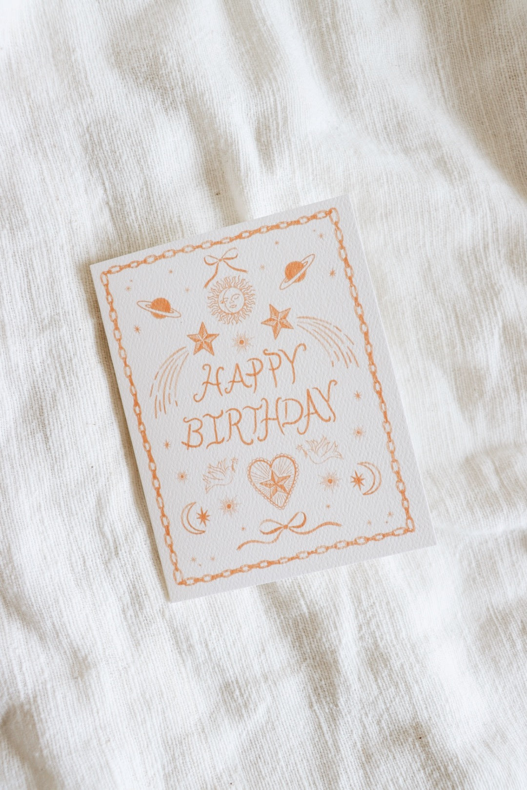Apricot Icons Birthday Card