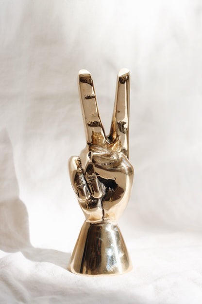Peace Hand Sculpture
